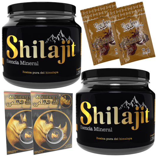 2 Shilajit Original: Energía, Vitalidad y Potencia + Obsequios