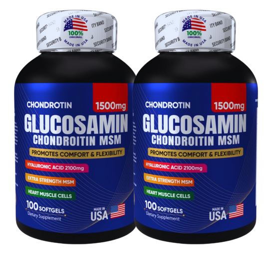 Glucosamina + Ácido Hialurónico | Máxima Potencia para Articulaciones Fuertes y Sin Dolor