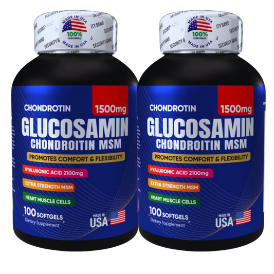 Glucosamina + Ácido Hialurónico | Máxima Potencia para Articulaciones Fuertes y Sin Dolor