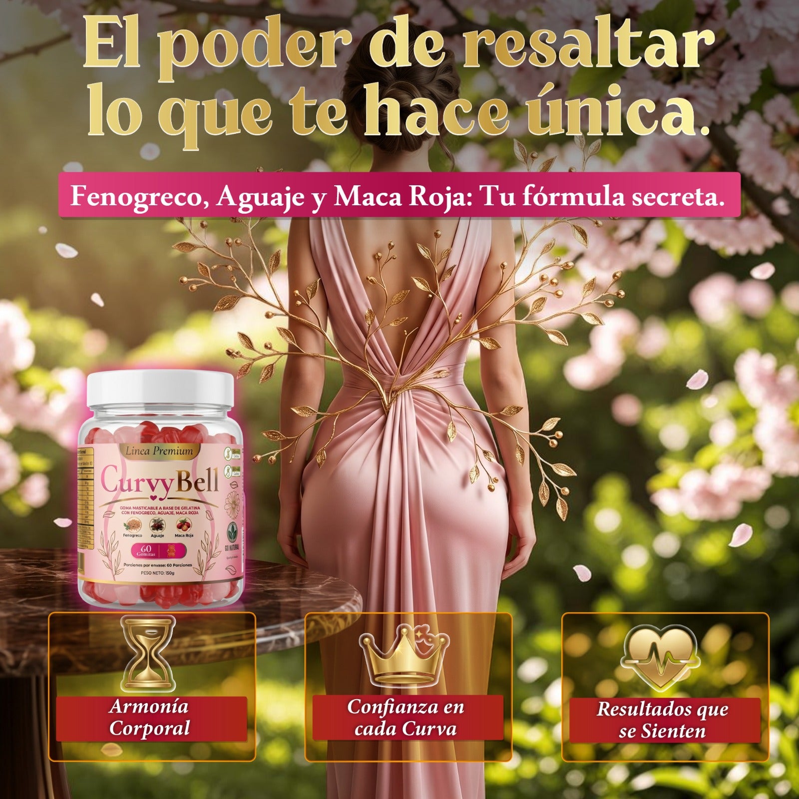 Silueta moldeada de forma natural